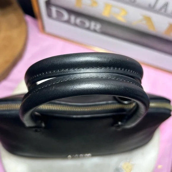 Coach Mini Sierra Satchel Black and grey Satchel with Exotic Accents EUC - Picture 9 of 14